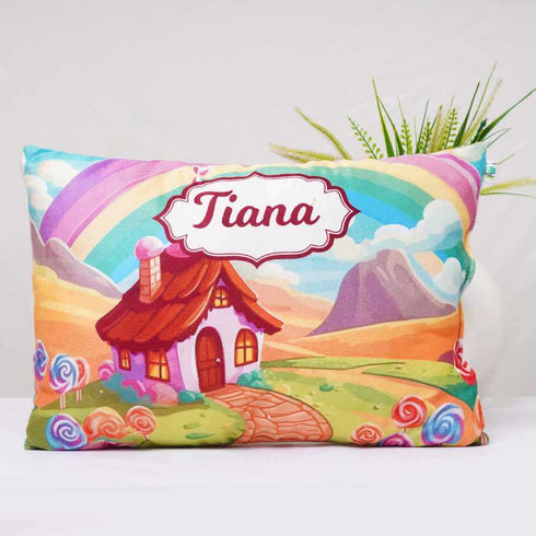 Personalized Rainbow Printed Kids Pillow